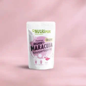 Hier ist ein Produktbild des Joghurt-Maracuja-Knuspertoppings von Nutripur